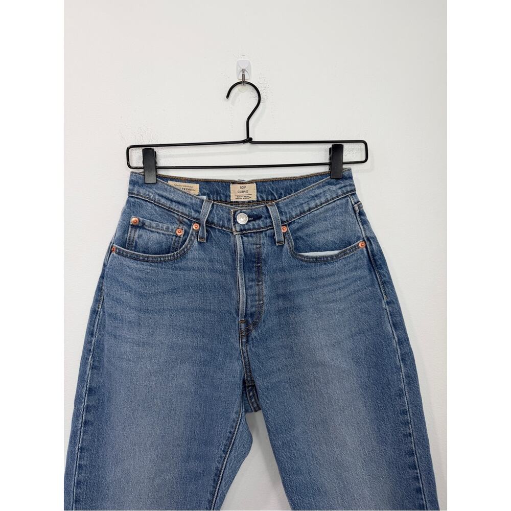 Levi’s 501 Curve Jeans Women's Premium High Rise Straight Leg Size 27 - Picture 4 of 9